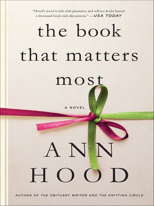 Title details for The Book That Matters Most by Ann Hood - Available
